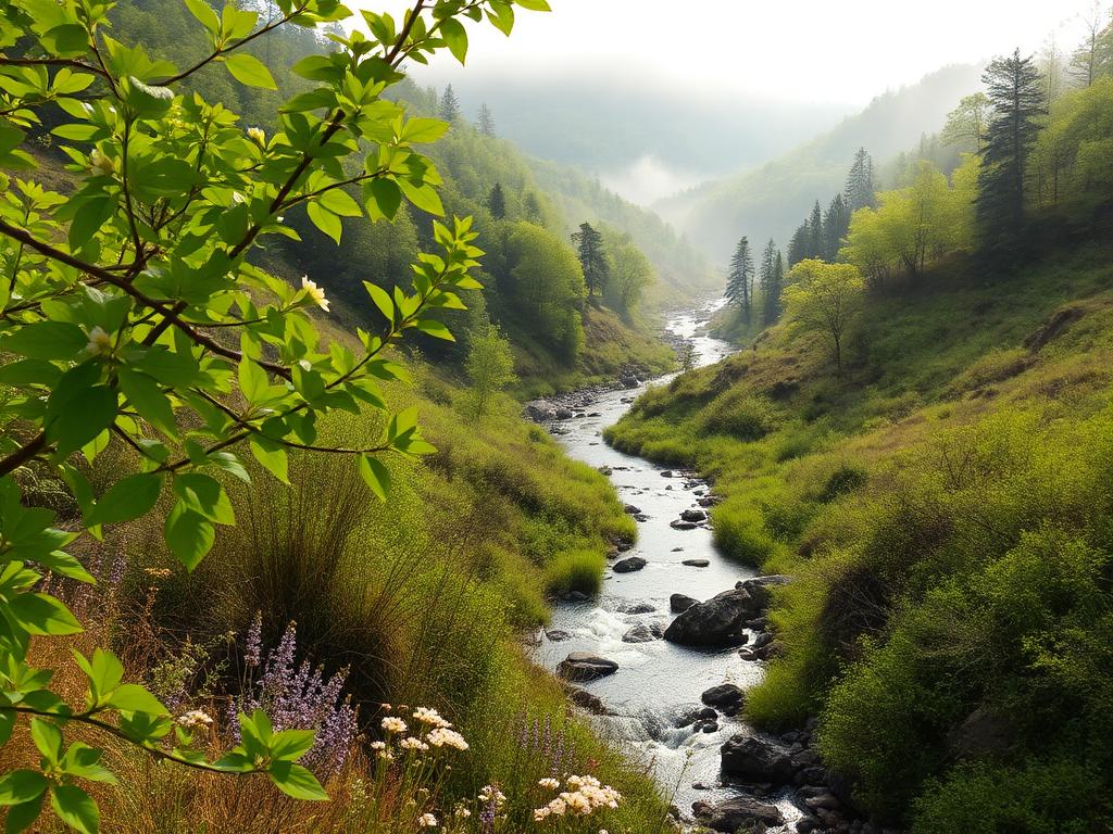 Spring in the mountains