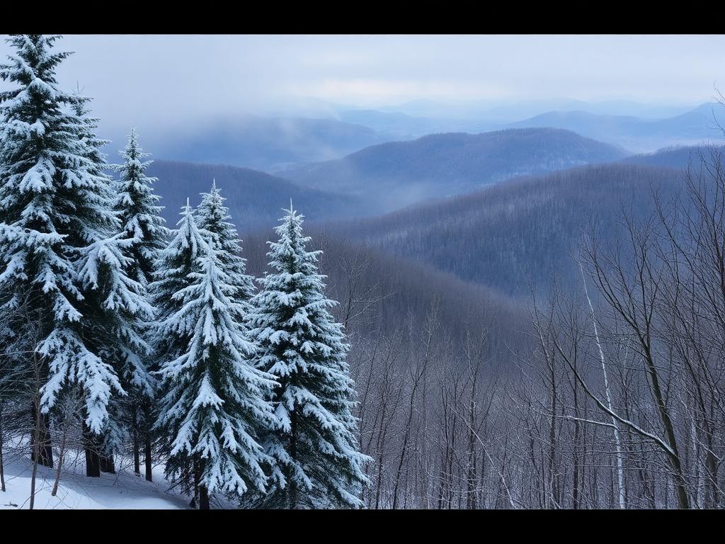 Winter in the mountains